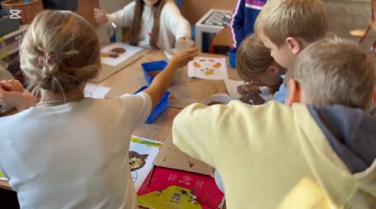 Wspólne tworzenie obrazków z ziaren